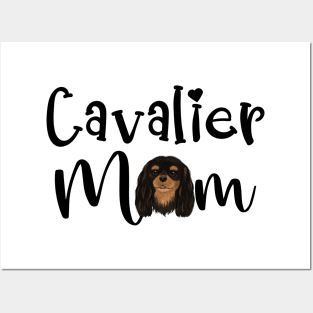 Black and Tan Cavalier King Charles Spaniel Mom Posters and Art